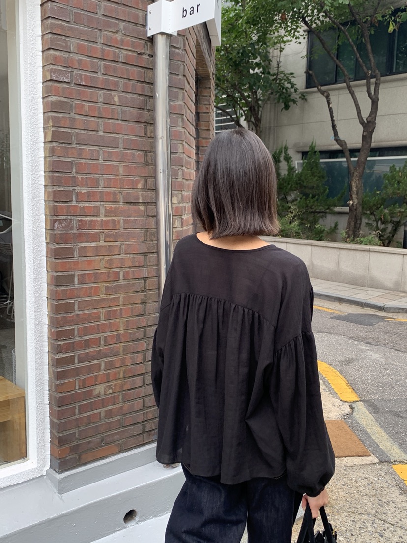 LOGARDEN韓國代購㊣女裝新款休閑時尚推薦襯衫蕾絲衫人字形LO GARDEN襯衫/蕾絲衫