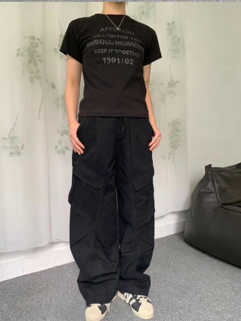 MADE東大門㊣代購女裝新款25秋冬熱賣休閑時尚休閑褲工裝褲MADE休閑褲