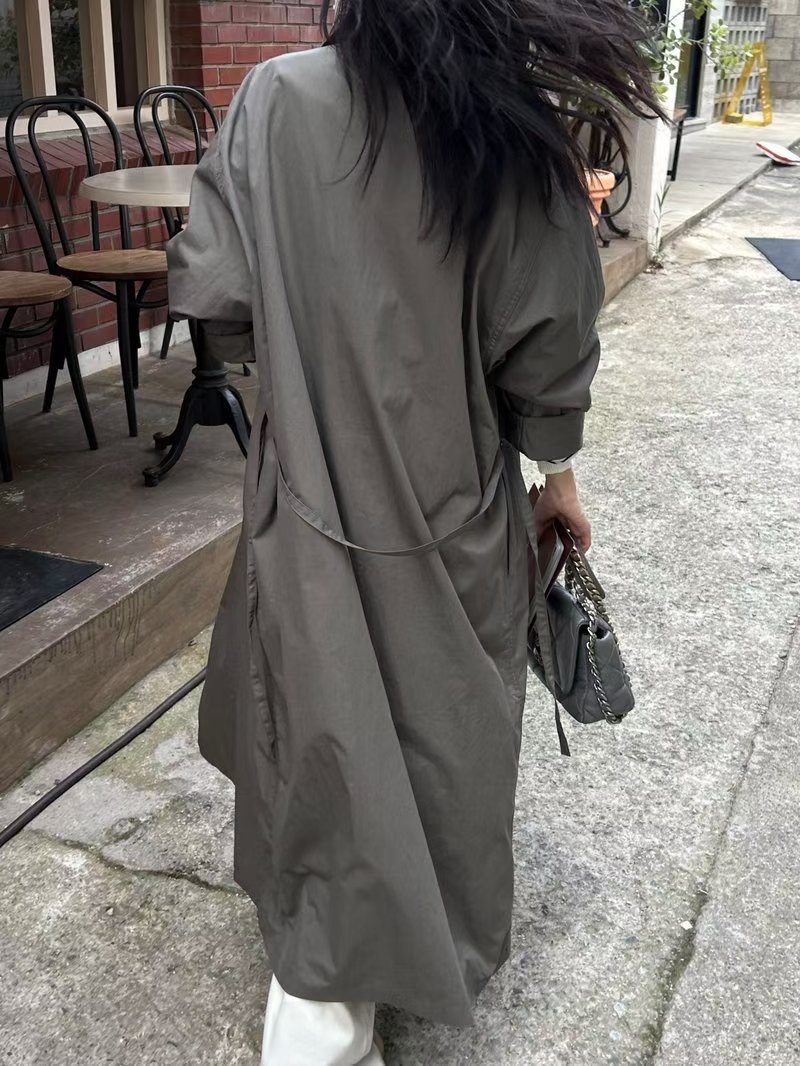 LIBERTY韓國代購㊣女士新款推薦真品時尚職業人氣休閑長款風衣LIBERTY長款風衣