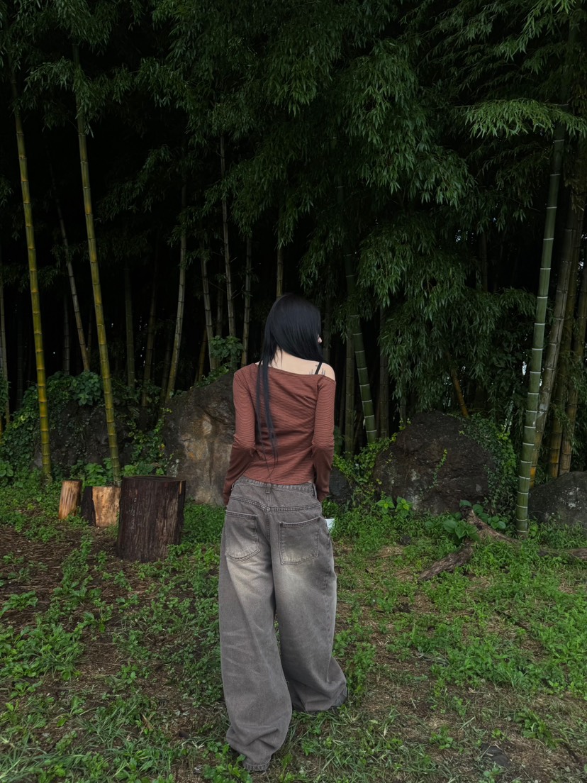 SEEOT東大門㊣直郵女裝新品25秋冬時尚休閑牛仔褲男女同款刺繡GGD牛仔褲