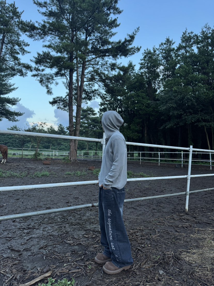 SEEOT東大門㊣直郵女裝新品25秋冬時尚休閑牛仔褲男女同款刺繡GGD牛仔褲