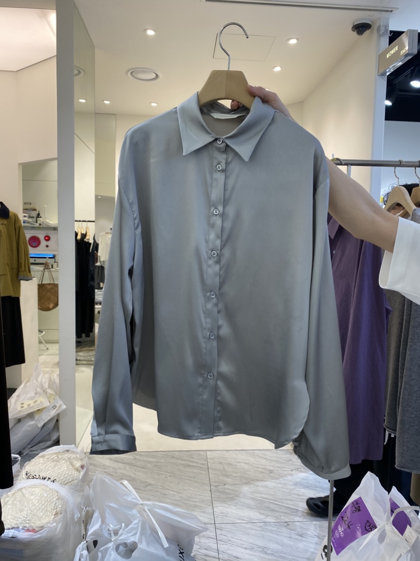 YIKHO STYLE東大門㊣直郵女裝新品職業推薦時尚襯衫蕾絲衫YIKHO STYLE襯衫/蕾絲衫圖色2
