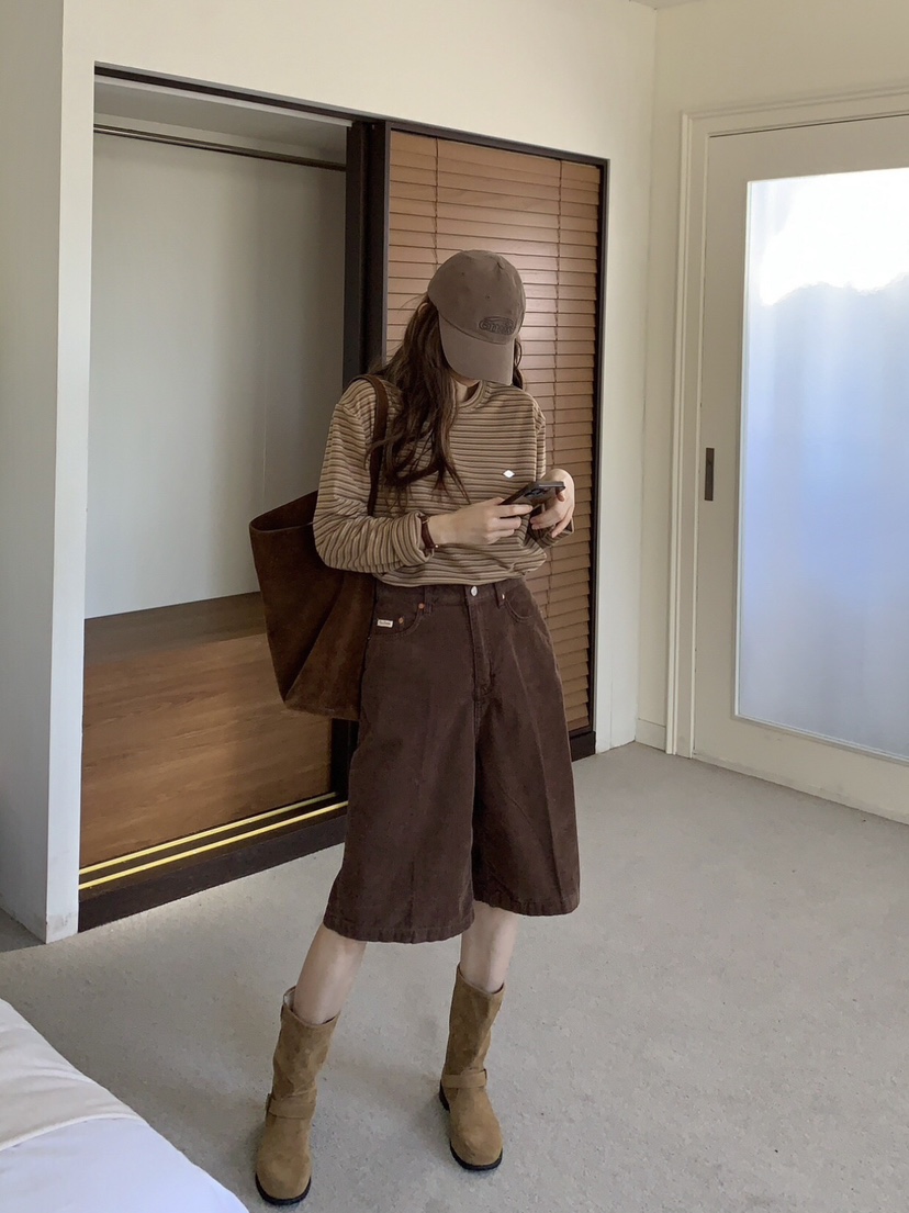FORMSTUDIO韓國代購㊣女士新品人氣25秋冬熱賣時尚真品短褲FORMSTUDIO短褲