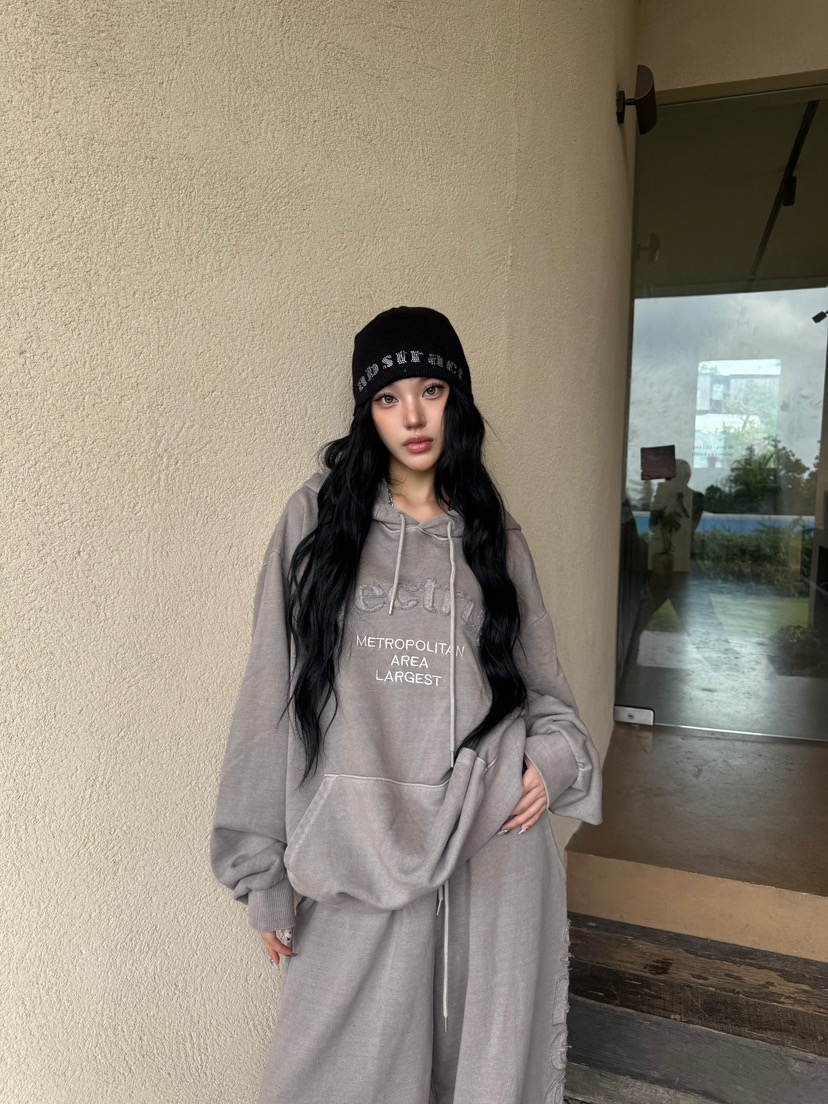 SEEOT東大門㊣代購女士新品人氣真品職業時尚熱賣衛衣男女同款GGD衛衣圖色2