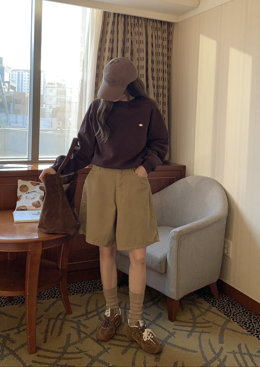 FORMSTUDIO韓國代購㊣女士新款時尚休閑職業25秋冬人氣短褲FORMSTUDIO短褲