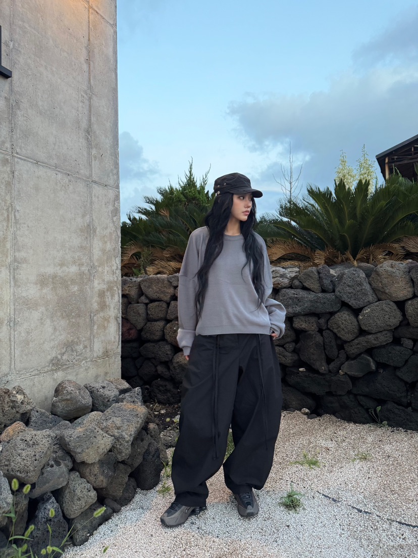 SEEOT韓國直郵㊣女士新款推薦25秋冬針織衫男女同款短款針織GGD針織衫