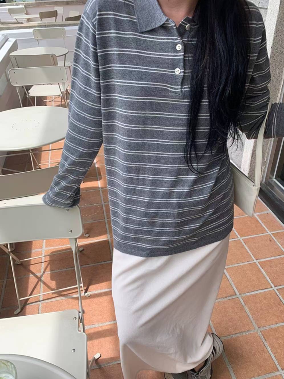 DAYEND東大門㊣代購女士新品熱賣人氣職業真品推薦時尚長袖T恤DAYEND長袖T恤圖色4