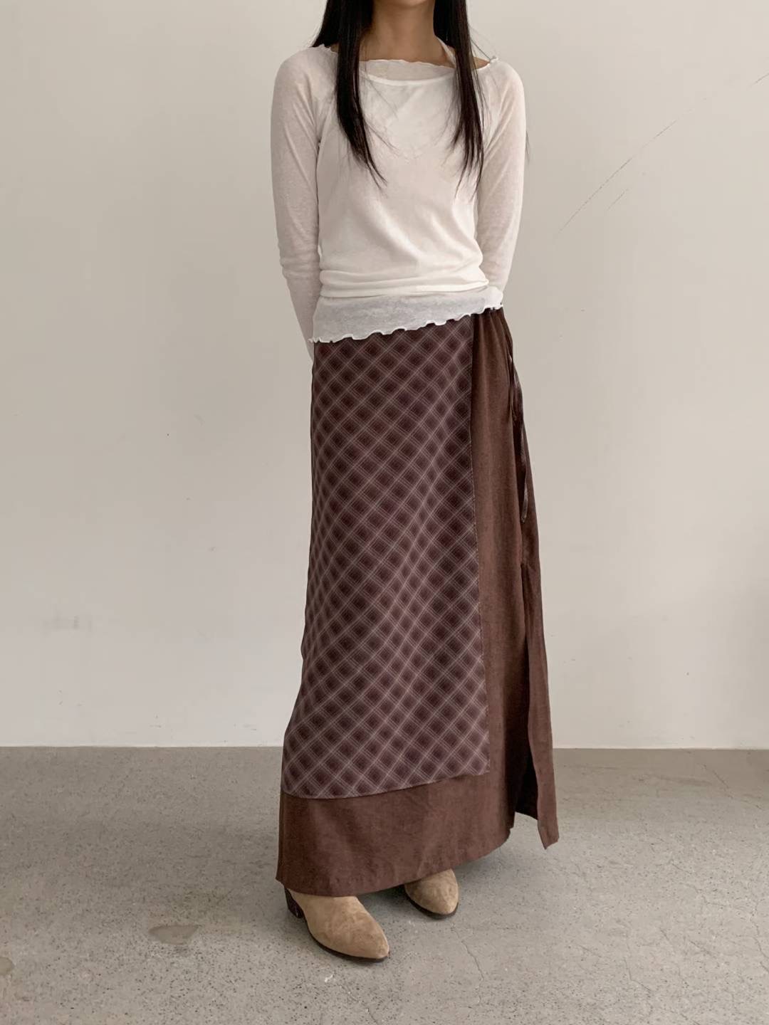 DAYEND東大門㊣代購女士新款真品職業推薦時尚人氣25秋冬長裙DAYEND長裙圖色2