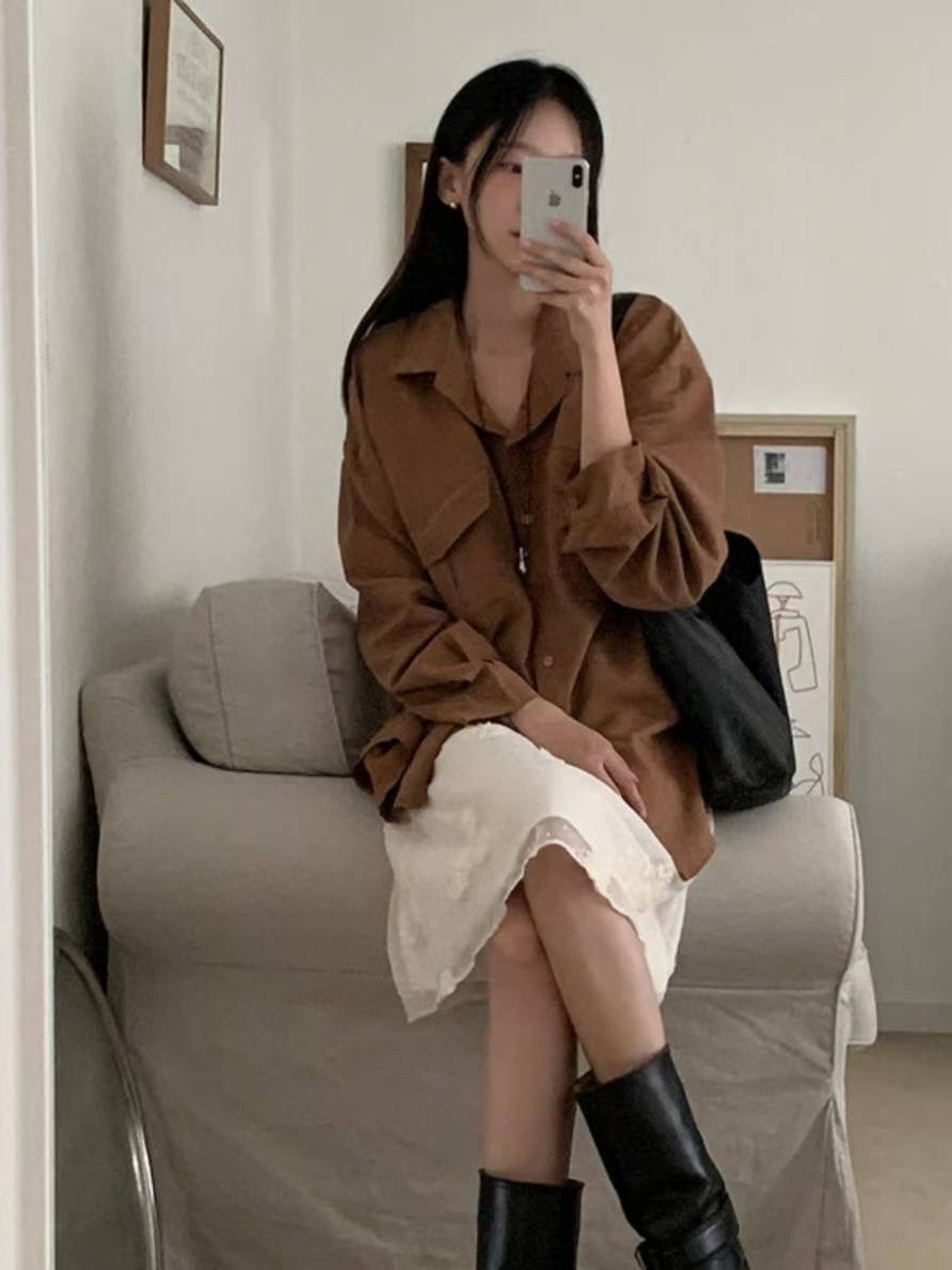DAYEND韓國代購㊣女裝新品推薦時尚25秋冬真品熱賣襯衫蕾絲衫DAYEND襯衫/蕾絲衫