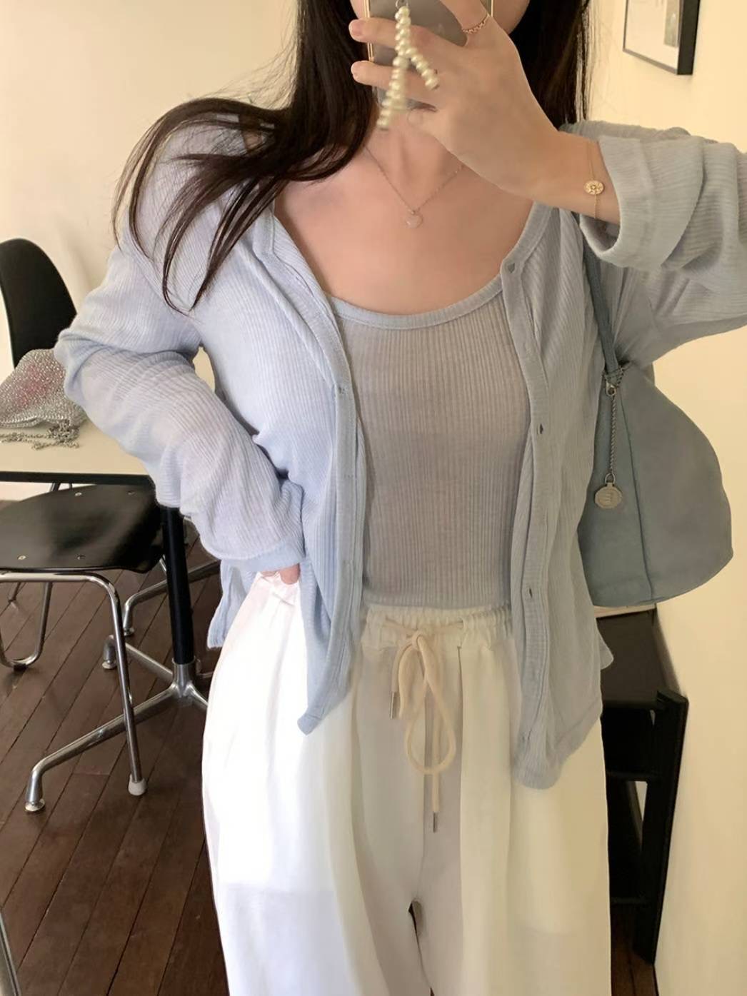 DAYEND韓國代購㊣女裝新品時尚熱賣休閑職業針織衫不含內搭DAYEND針織衫