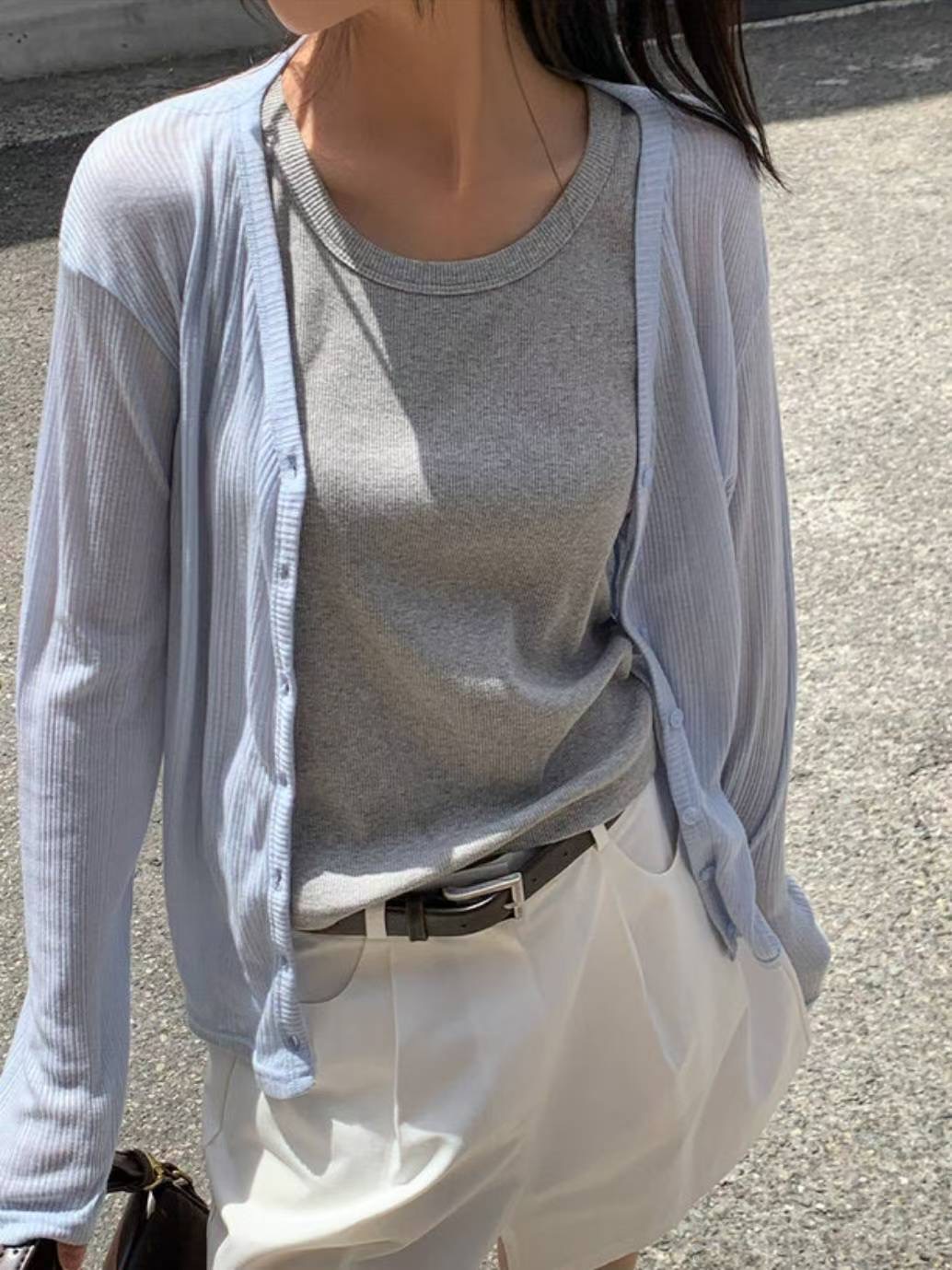 DAYEND韓國代購㊣女裝新品時尚熱賣休閑職業針織衫不含內搭DAYEND針織衫圖色2