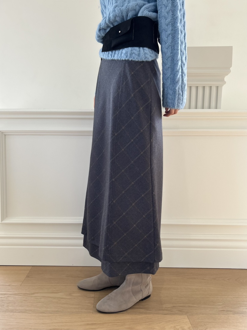 ME MO東大門㊣實拍女士新品職業25秋冬真品人氣休閑推薦長裙ME MO長裙