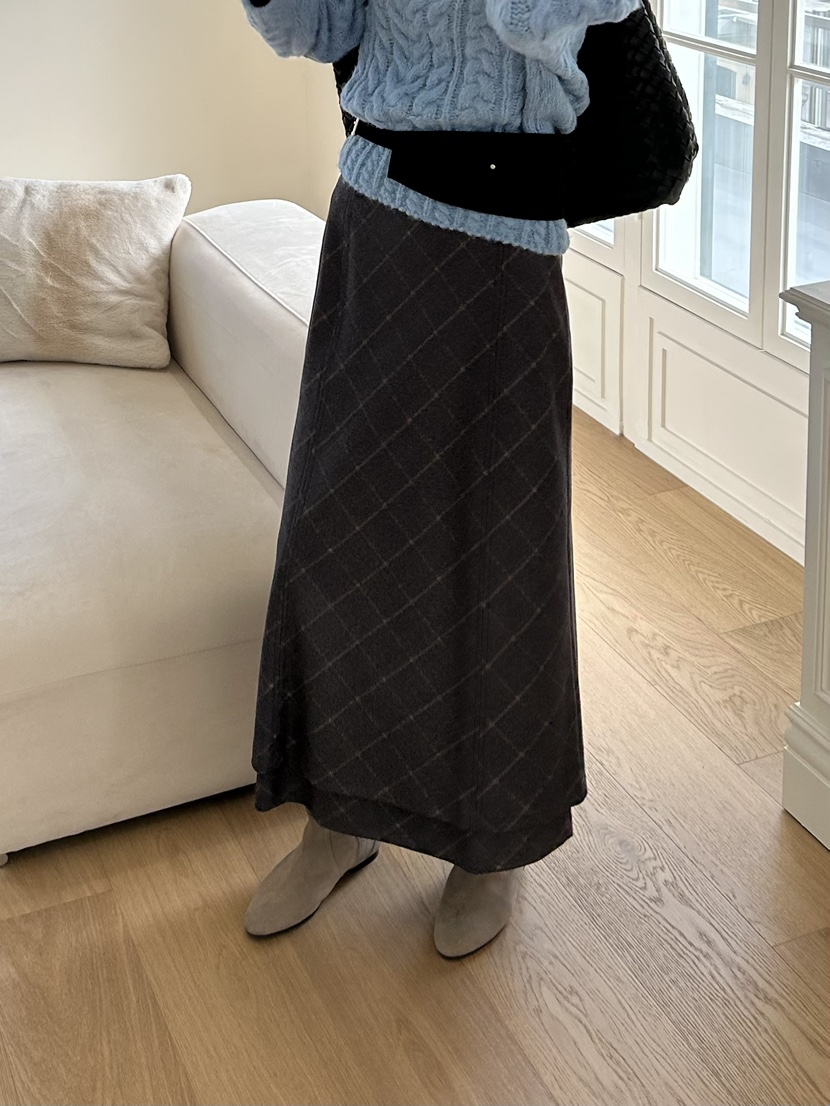 ME MO東大門㊣實拍女士新品職業25秋冬真品人氣休閑推薦長裙ME MO長裙圖色1