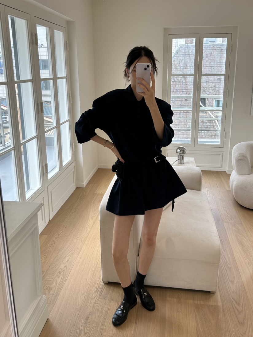 ME MO韓國直郵㊣女裝新款職業推薦25秋冬熱賣連衣裙不含腰包ME MO連衣裙