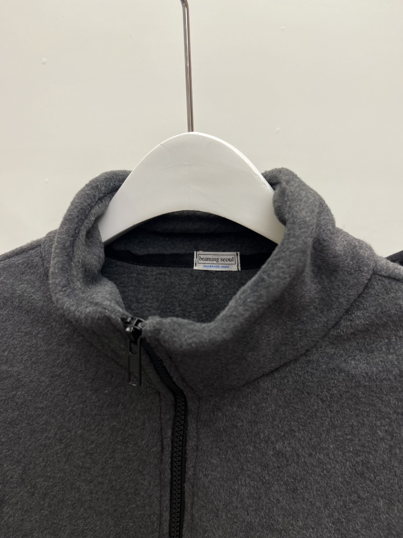 BEAMING SEOUL韓國代購㊣女裝新品職業熱賣時尚夾克羊毛拉鏈BEAMING SEOUL夾克