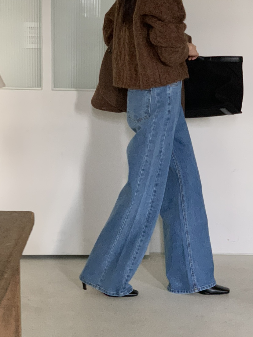 MOVENNE東大門㊣實拍女裝新款時尚真品人氣熱賣職業推薦牛仔褲MOVENNE牛仔褲