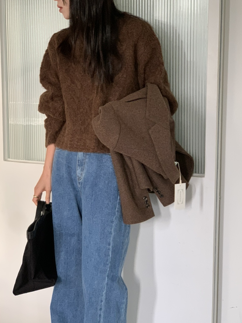 MOVENNE東大門㊣實拍女裝新款時尚真品人氣熱賣職業推薦牛仔褲MOVENNE牛仔褲
