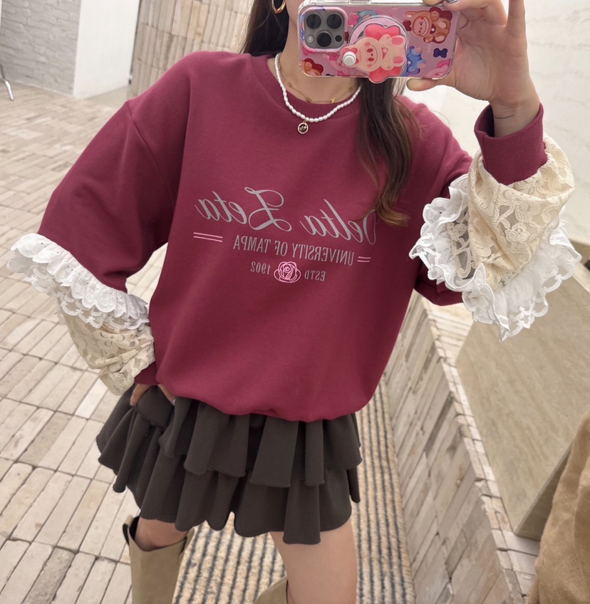 LOVABLE韓國直郵㊣女裝新款時尚人氣休閑熱賣25秋冬推薦衛衣LOVABLE衛衣