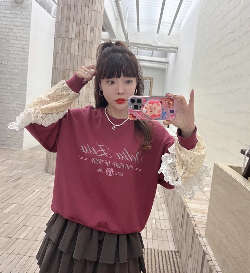 LOVABLE韓國直郵㊣女裝新款時尚人氣休閑熱賣25秋冬推薦衛衣LOVABLE衛衣