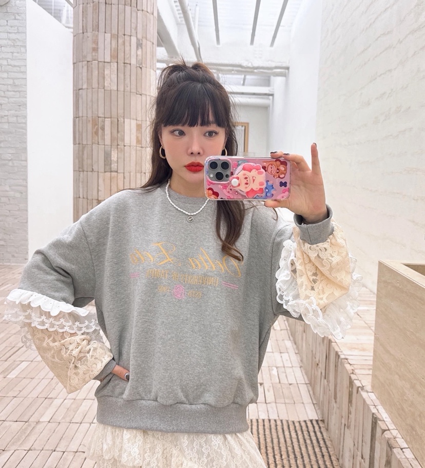 LOVABLE韓國直郵㊣女裝新款時尚人氣休閑熱賣25秋冬推薦衛衣LOVABLE衛衣
