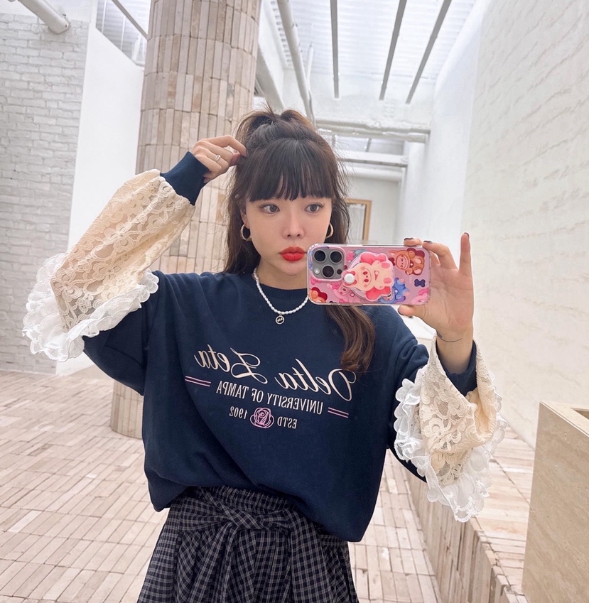 LOVABLE韓國直郵㊣女裝新款時尚人氣休閑熱賣25秋冬推薦衛衣LOVABLE衛衣