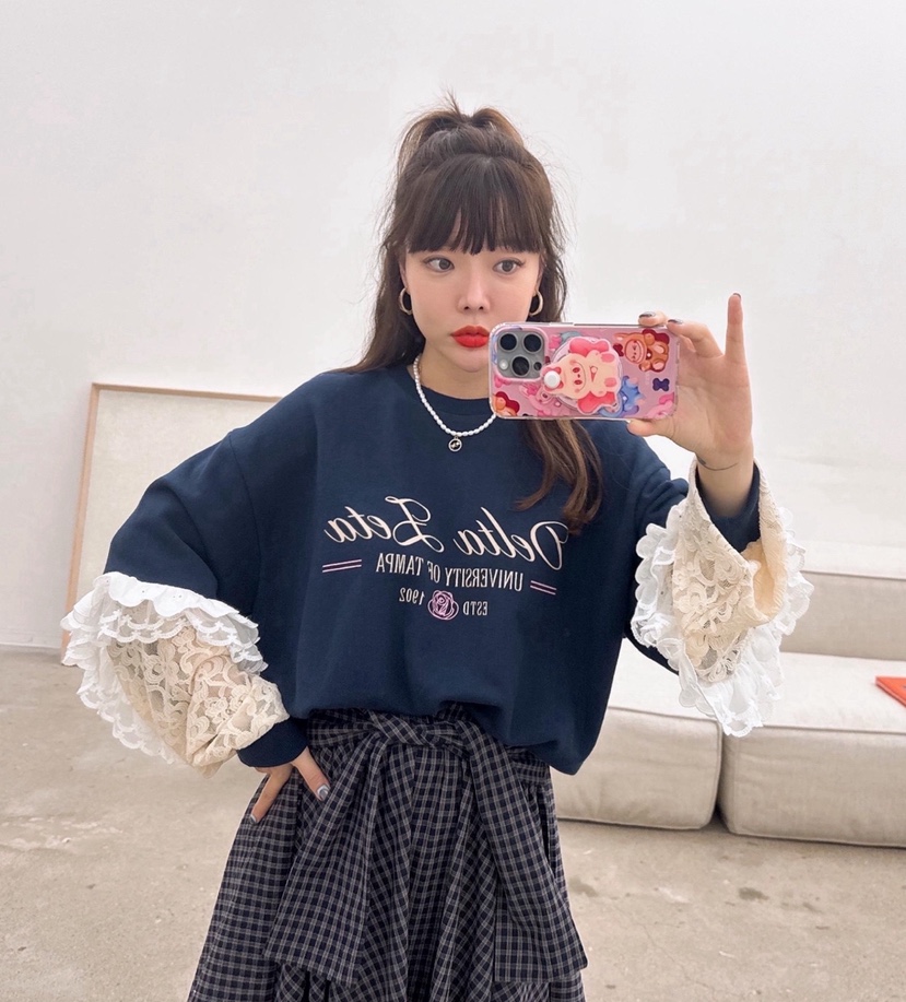 LOVABLE韓國直郵㊣女裝新款時尚人氣休閑熱賣25秋冬推薦衛衣LOVABLE衛衣
