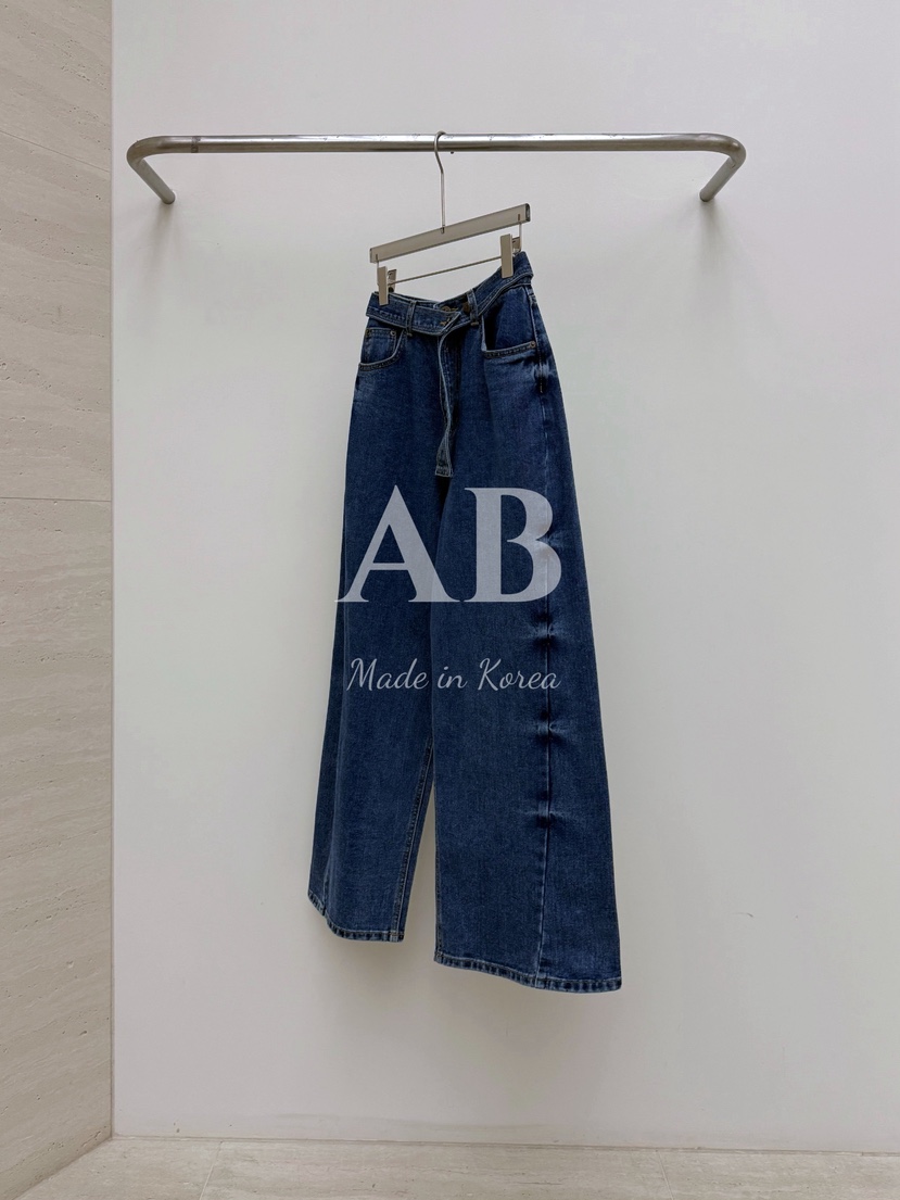 AB東大門㊣直郵女士新品休閑人氣真品職業時尚牛仔褲含腰帶AB牛仔褲