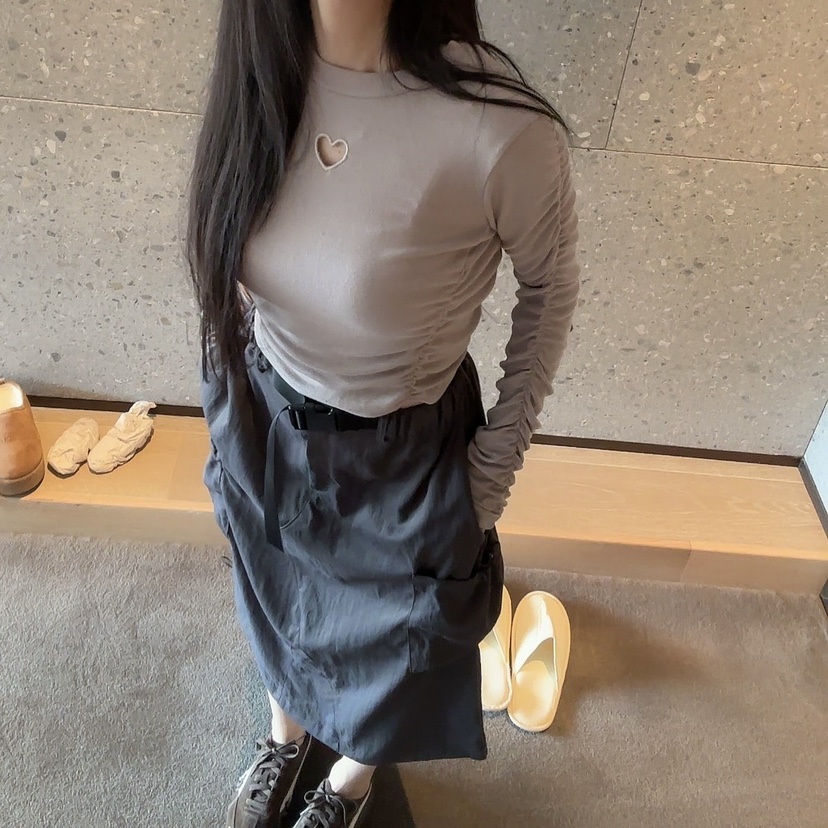 PALETTE-Q東大門㊣代購女裝新款職業時尚人氣休閑長裙工裝PALETTE長裙