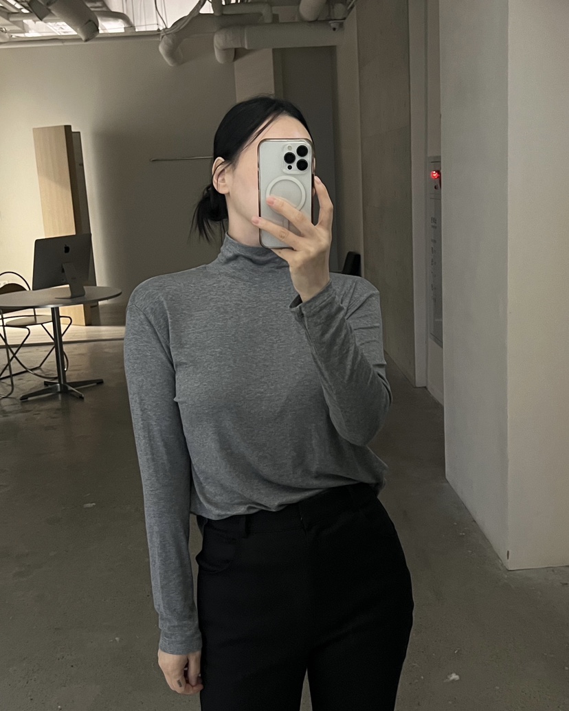 VERNI韓國直郵㊣女裝新款推薦人氣25秋冬熱賣休閑職業長袖T恤VERNI長袖T恤
