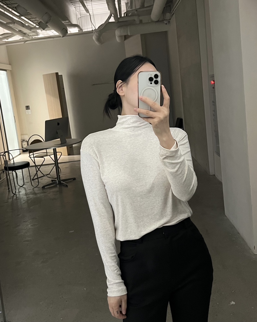 VERNI韓國直郵㊣女裝新款推薦人氣25秋冬熱賣休閑職業長袖T恤VERNI長袖T恤