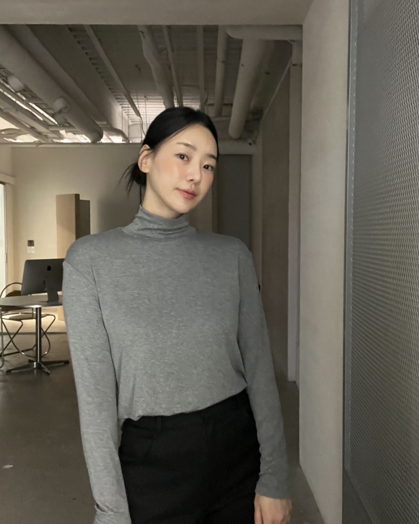 VERNI韓國直郵㊣女裝新款推薦人氣25秋冬熱賣休閑職業長袖T恤VERNI長袖T恤