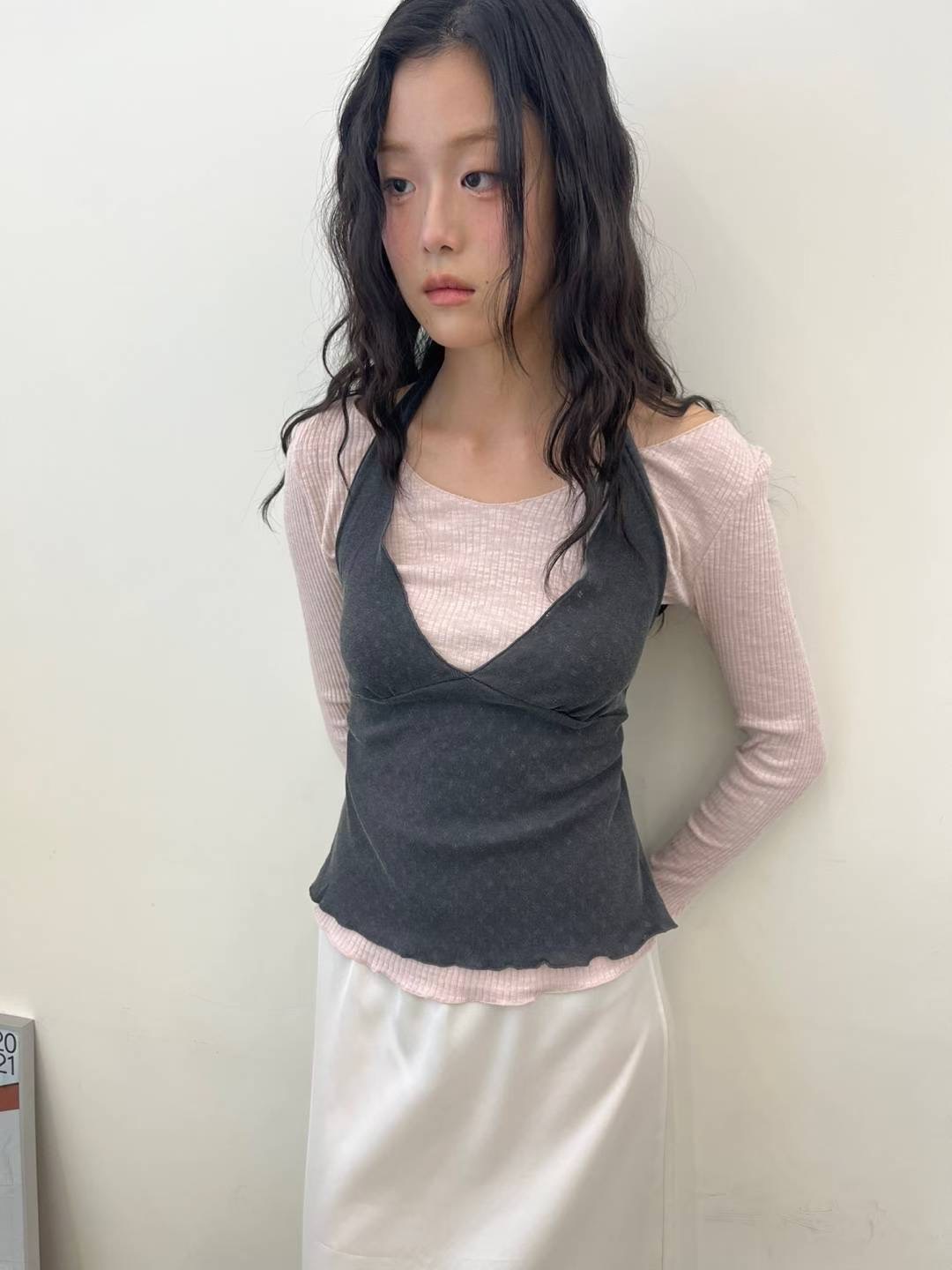 ORORA東大門㊣實拍女士新款真品職業推薦休閑吊帶背心不含內搭ORORA吊帶/背心圖色2