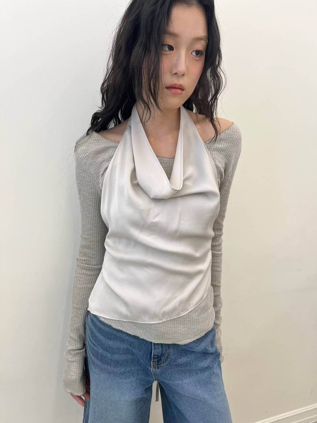 ORORA東大門㊣代購女裝新款休閑時尚職業熱賣人氣襯衫蕾絲衫ORORA襯衫/蕾絲衫