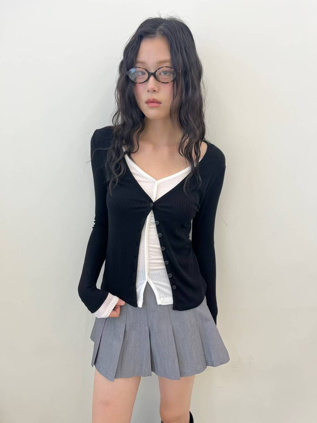 ORORA韓國代購㊣女士新品時尚推薦休閑職業真品人氣25秋冬針織衫ORORA針織衫圖色1