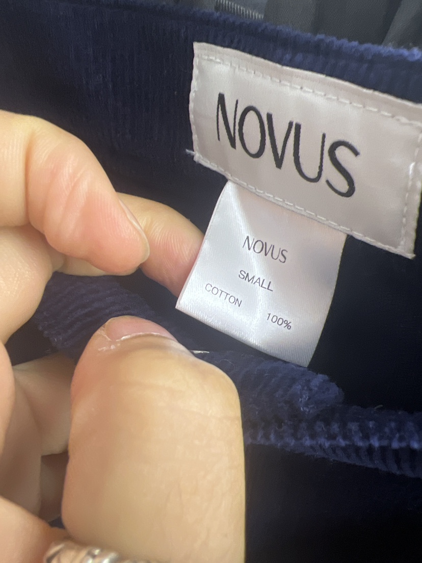 NOVUS東大門㊣實拍女裝新品休閑時尚休閑褲不含腰帶燈芯絨喇叭NOVUS休閑褲