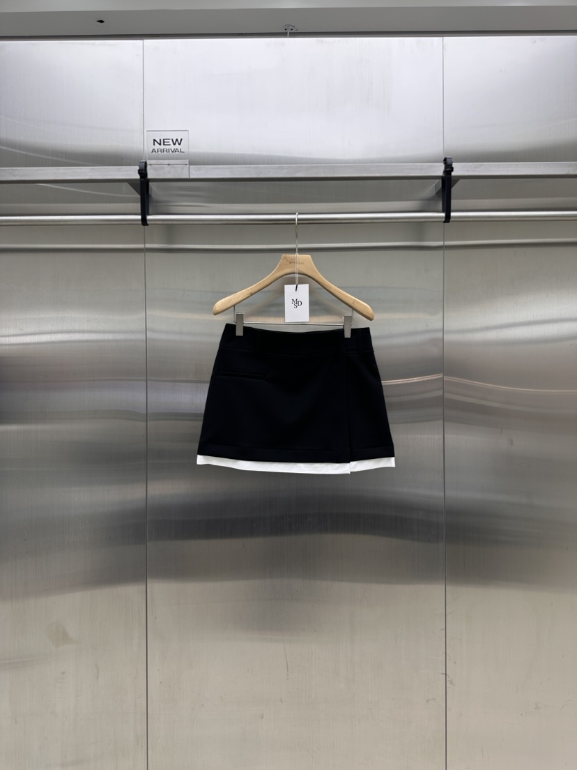 MYDRESS東大門㊣直郵女士新款熱賣時尚人氣職業推薦25秋冬短裙MYDRESS短裙圖色2黑色