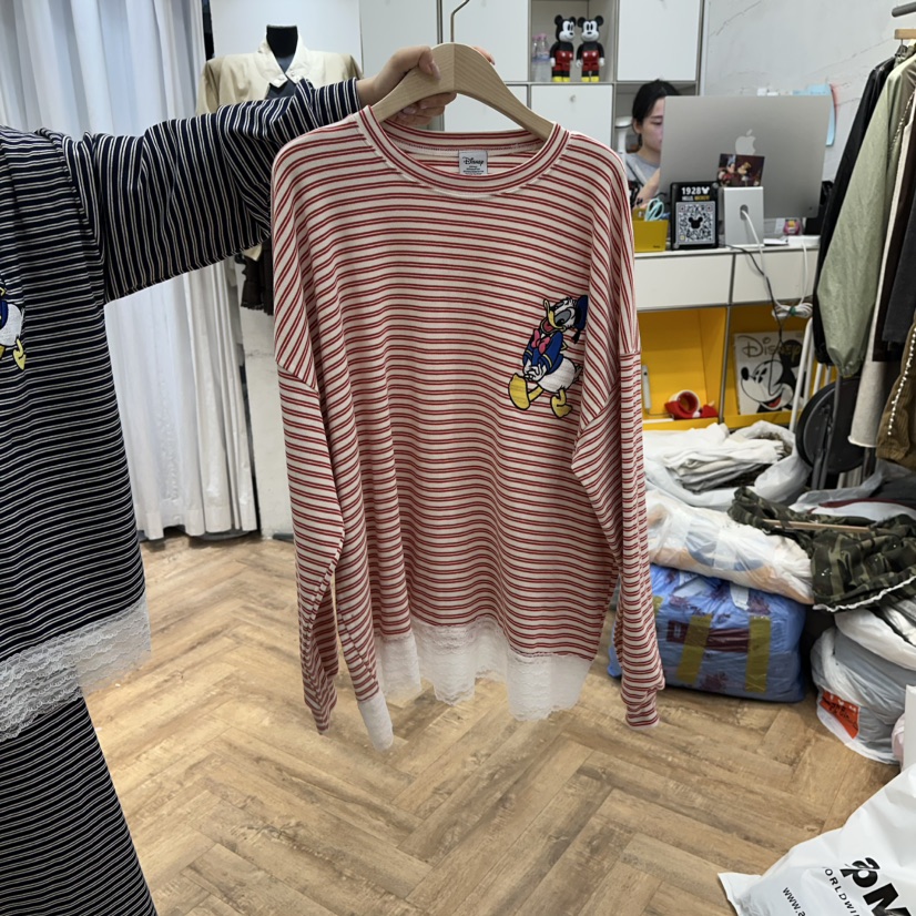 DE LINE東大門㊣直郵女士新款時尚推薦真品人氣職業長袖T恤DE LINE長袖T恤
