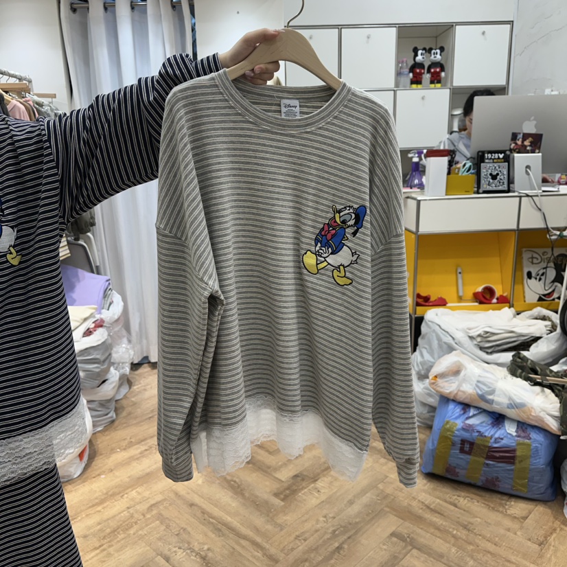 DE LINE東大門㊣直郵女士新款時尚推薦真品人氣職業長袖T恤DE LINE長袖T恤圖色2