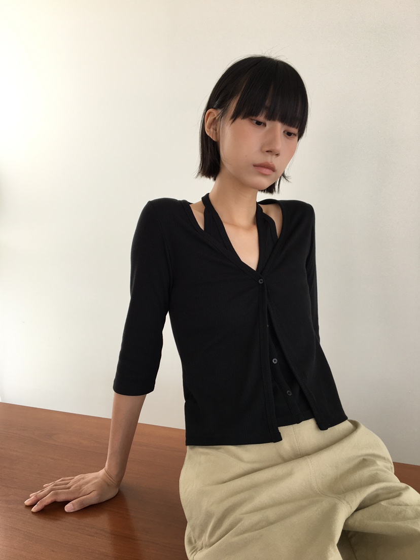 CCW韓國代購㊣女裝新品時尚熱賣推薦真品休閑25秋冬職業針織衫CCW--NYUNYU針織衫