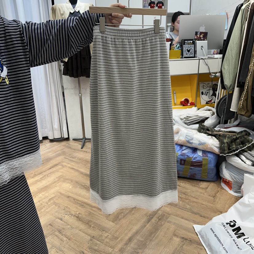 DE LINE韓國直郵㊣女士新品職業時尚人氣休閑推薦真品長裙DE LINE長裙圖色2