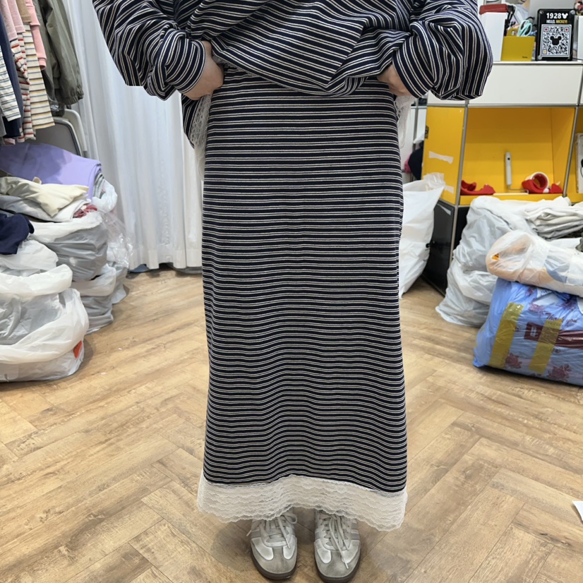 DE LINE韓國直郵㊣女士新品職業時尚人氣休閑推薦真品長裙DE LINE長裙圖色3