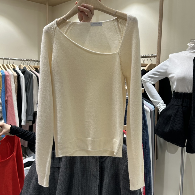VINTAGE VIBE韓國代購㊣女裝新品熱賣時尚真品25秋冬針織衫羊絨VINTAGE VIBE針織衫