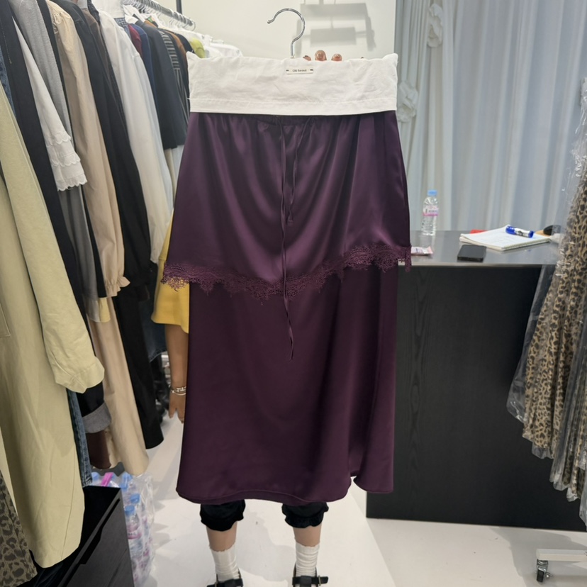 OLI SEOUL韓國代購㊣女士新款真品時尚熱賣人氣25秋冬長裙OLI SEOUL長裙