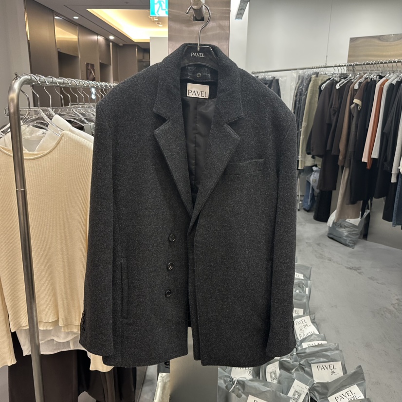 PAVEL東大門㊣代購女裝新款休閑時尚人氣真品職業夾克可拆卸PAVEL夾克圖色1墨色