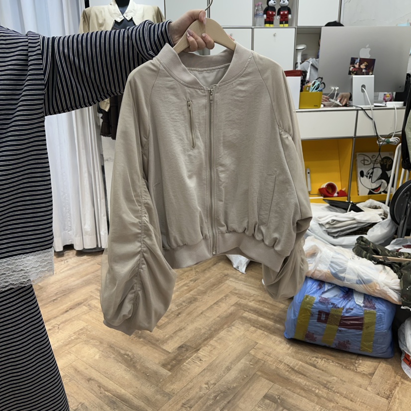 DE LINE東大門㊣實拍女裝新款25秋冬真品推薦休閑時尚夾克DE LINE夾克圖色1