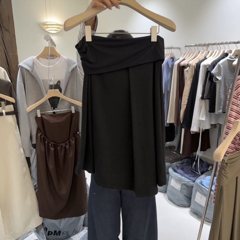AVECNOUS東大門㊣實拍女士新品時尚休閑25秋冬半身裙中短裙AVECNOUS半身裙/中短裙圖色3
