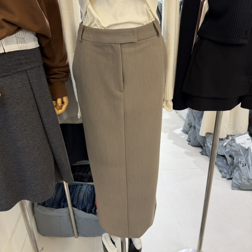 AVECNOUS韓國代購㊣女士新品25秋冬時尚推薦休閑人氣職業長裙AVECNOUS長裙