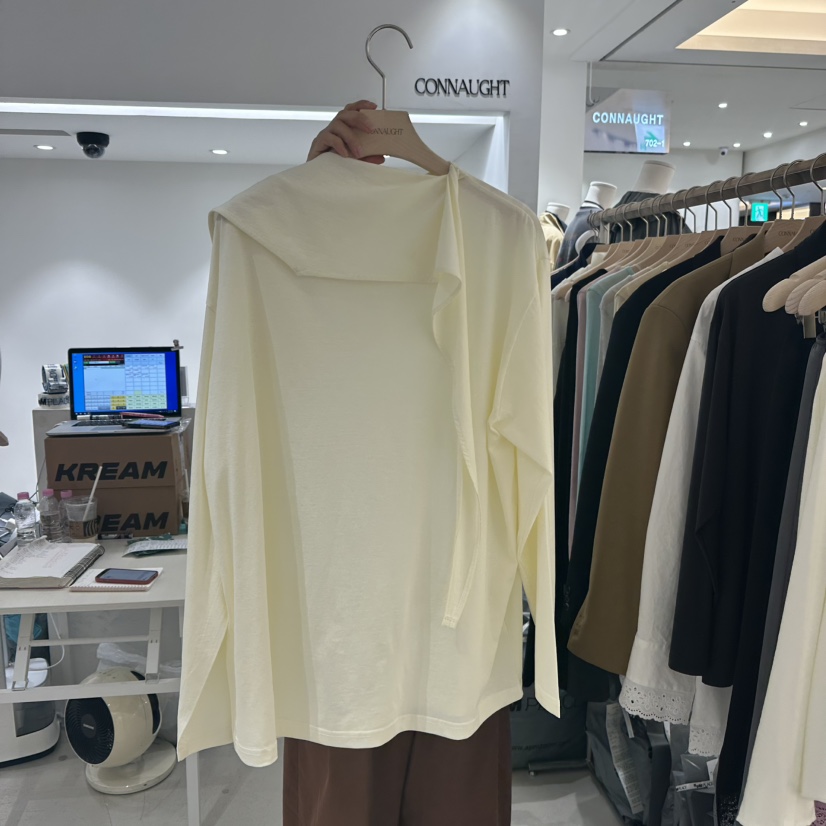 DAILYJUD東大門㊣實拍女士新品25秋冬休閑時尚熱賣襯衫蕾絲衫CONNAUGHT襯衫/蕾絲衫