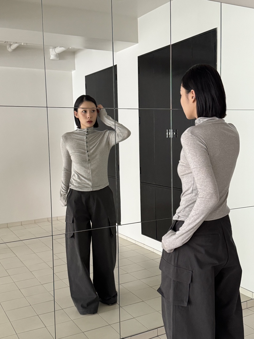 KARE/WEREPIECE韓國代購㊣女裝新品25秋冬職業熱賣長袖T恤KARE/WEREPIECE長袖T恤