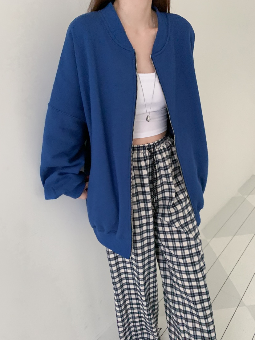 YES韓國直郵㊣女士新款休閑時尚職業真品25秋冬人氣夾克拉鏈YES夾克